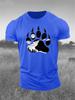 Beast Claw Seal Men's T-Shirts Summer Short Sleeve 3d Print Gym Sports Tops Loose O-Neck Casual Fitness Workout Sporty Male Tees
