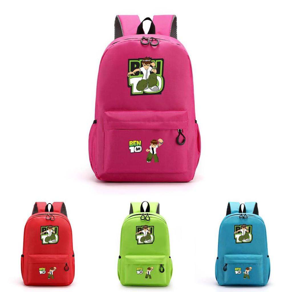 Ben 10 Kids School Backpack With Breathable Lightweight Polyester For Middle School Students