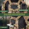 Outdoor Tactical MOLLE Folding Navigation Board Airsoft Map Case Admin Panel Mobile Phone Holder for Size 4.7-6.7in