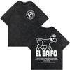 Vintage Washed Rapper Quevedo 2026 New Album El Baifo Merch T-shirts Men Women Fashion Hip Hop T-shirt Streetwear Summer T Shirt