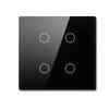 Panel de interruptor táctil Bluetooth Wifi RF433 estándar europeo para control temporizado, no requiere cable neutro.