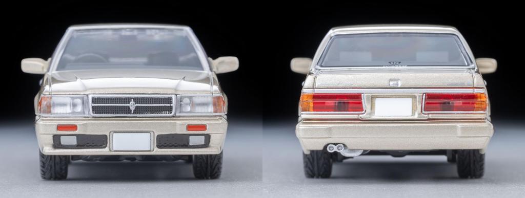 TOMYTEC Tomica Limited Vintage Neo 1/64 Scale LV-N368b Nissan Cedric HT V20 Twin Cam Turbo Gran Turismo SV Yellowish Silver 1989 Model (Finished Model