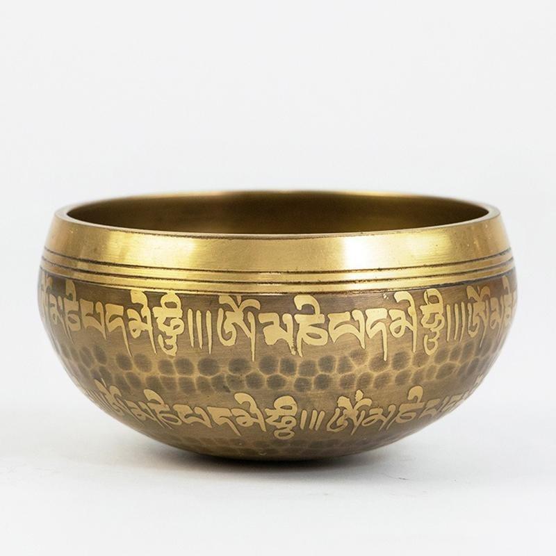 9cm Brass Singing Bowl Stick Bell Meditation Sound Bowls and Spiritual Instruments Sound Healing Instrument