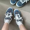 Autumn Ins Fragrant Wind Blue Couple Casual Board Shoes Chic Niche Student Breathable Sneakers