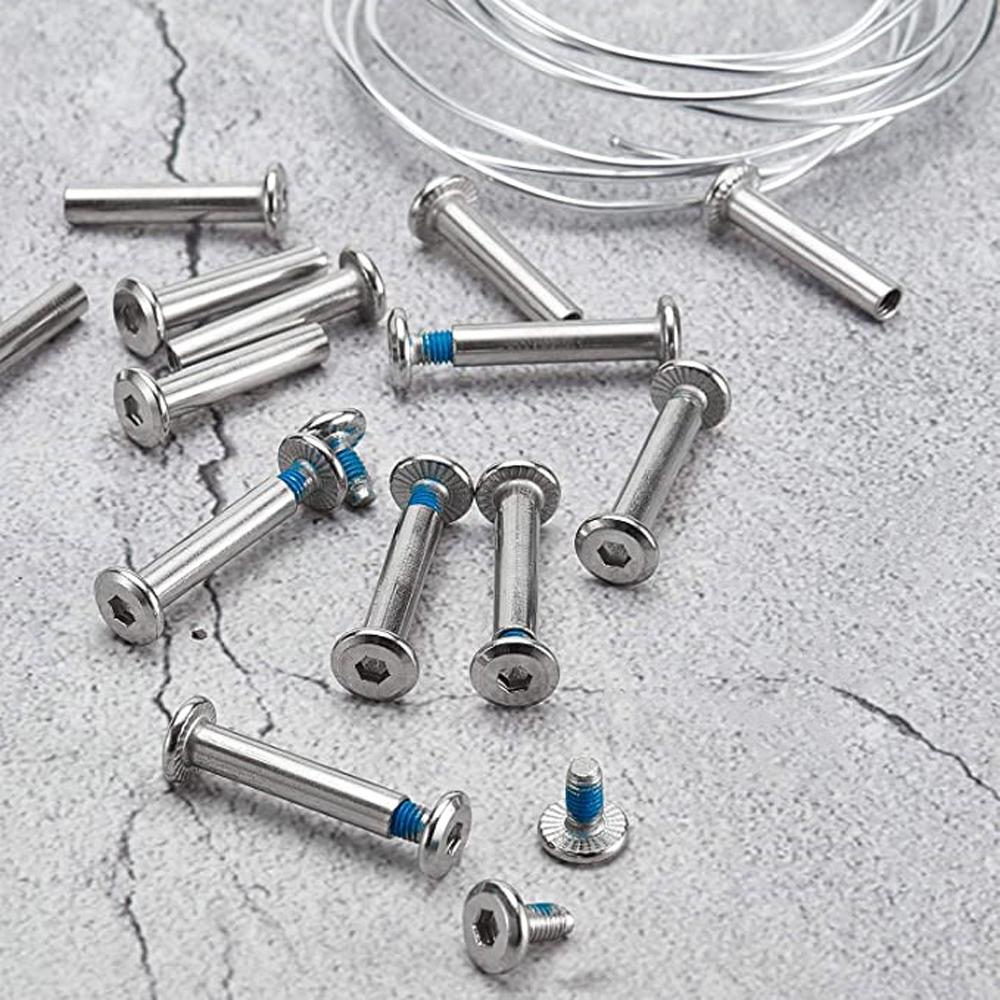 Skate Wheel Axles Skate Shoes Axles Male And Female Screws Skate Shoes Spacer Inline Skate Screw