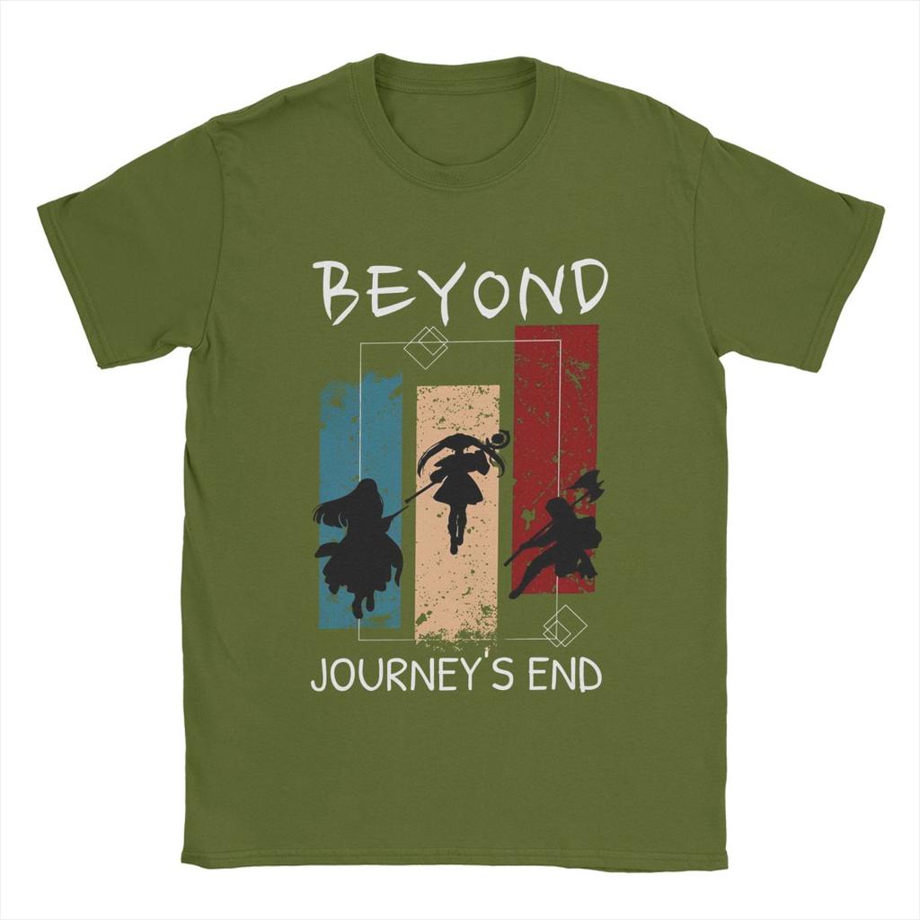2025 new model Men Frieren At The Funeral Anime T Shirts Characters Fern 100 Cotton merch Novelty Short Sleeve Crewneck Tee Plu