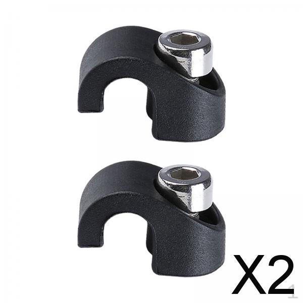 

Универсальные клипсы для тросов вилки, Черные, 2