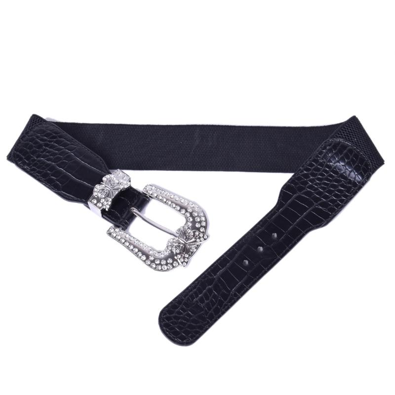 Luxurious Trendy Waist Belt PU Waistband Costume Underbust Wide Waist Body Jewelry for Party Jeans Belt Dress Chain