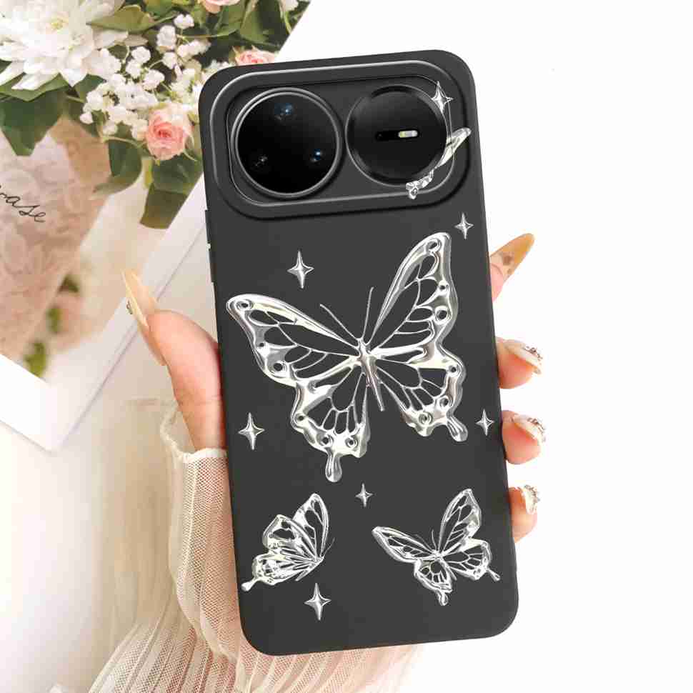 For Huawei nova 15 Pro 5G KLE-AL00U Case Silicone Back Cover For Huawei Nova 15Pro 5G 6.84" Colorful Butterfly Flowers Bumper