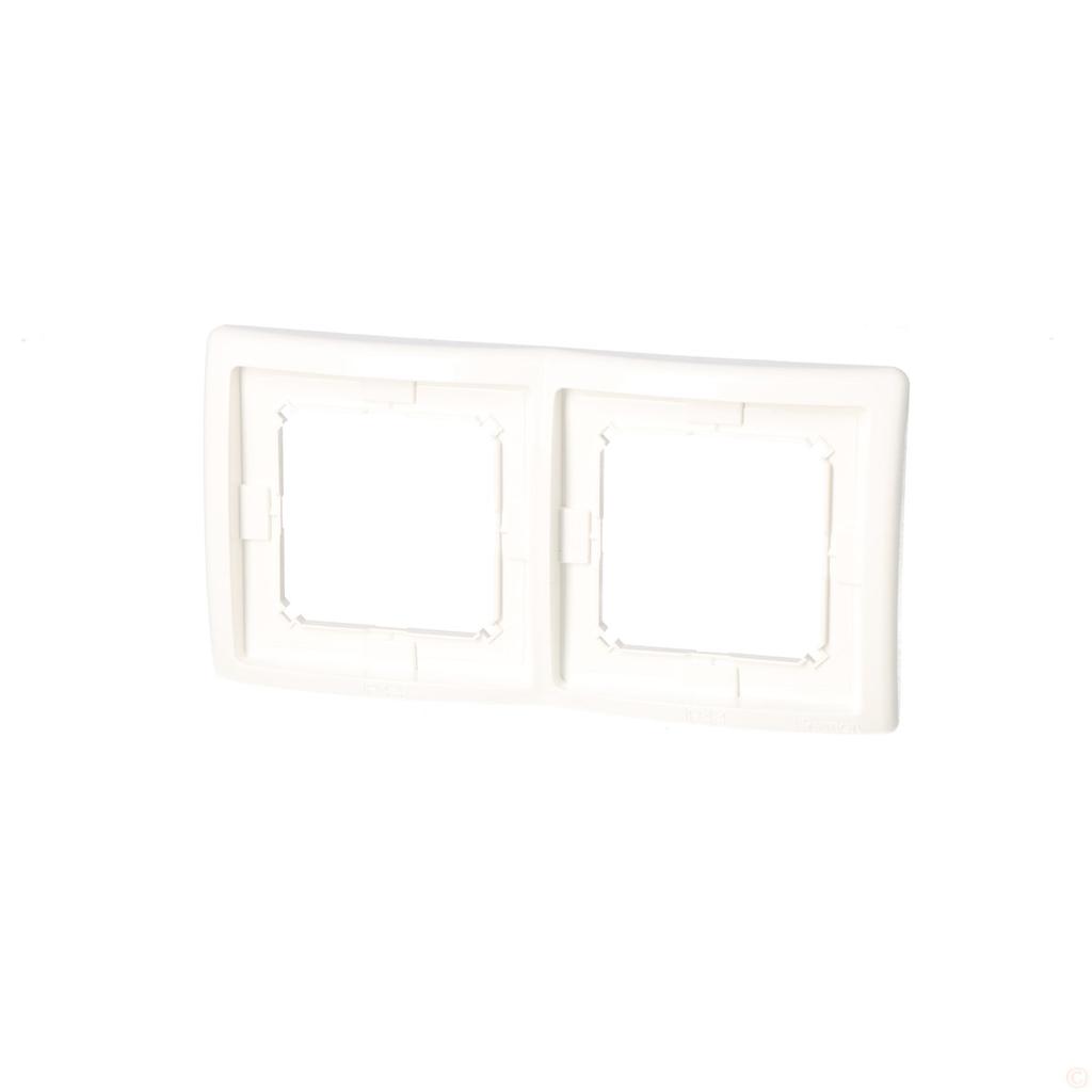 Double frame IP44 BMR2B/11 Basic white module