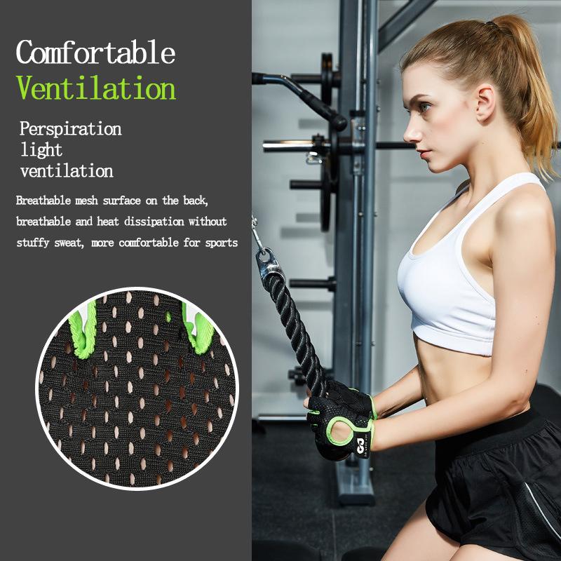 1Pair Gym Gloves Fitness Weight Lifting Gloves Body Building Training Sports Gloves Workout Half Finger Hand Protector Gloves
