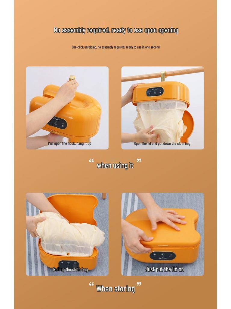 2026 Portable Foldable Clothes Dryer - No Installation Needed