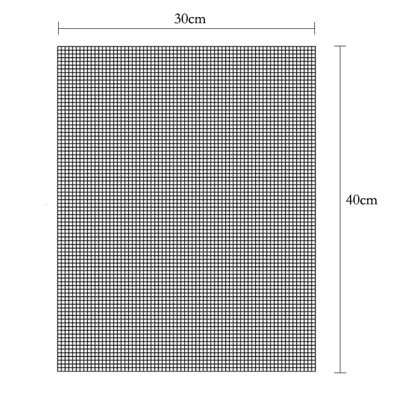 2Pcs BBQ Mesh Grill Mat Non-stick Barbecue Mat Reusable BBQ Mat Grill Sheet Liner PTFE Fiberglass Cooking Mat BBQ Accessories