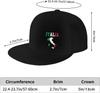 Italia Italy Italian Snapback Hat Hip Hop Style Flat Bill Brim Hats Baseball Cap