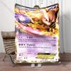 1PC Pokemon Cards Mewtwo Print Blanket Children Adult Blanket Soft and Warm Bedding for Home Sofa Outdoor Travel Cover Blanket