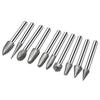 20-Piece Diamond Grinding Set: 6mm Shank for Jade Carving, 120 Grit