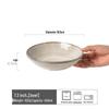 Japanese Retro Ceramic Open Bowl – Glossy Vegetable, Salad & Soup Bowl, Simple Large Tableware