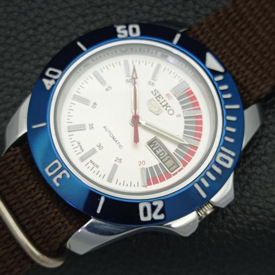 JAPAN REFURBISHED SEIKO 5 MENS 6309A AUTOMATIC WHITE DIAL WRIST WATCH A426539-2 RL-a426539