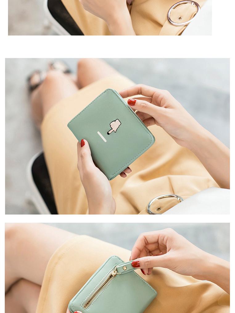 Xiangyin Women's Mini Wallet: 2024 Korean Ultra-Thin Folding Leather Wallet - Cute & Simple for Students