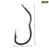 50 Pcs Durable Automatic Flip High Carbon Steel Fishhook With Eye Anti Slip Sharp Barbed Fishing Tackle Accessories