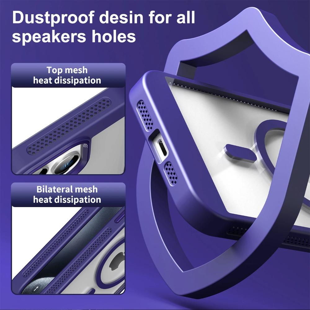 Luxury Magnetic Frame Bumper Case For iPhone 17 16 15 14 13 12 11 Pro Max Plus For Magsafe Acrylic Translucency Protection Cover