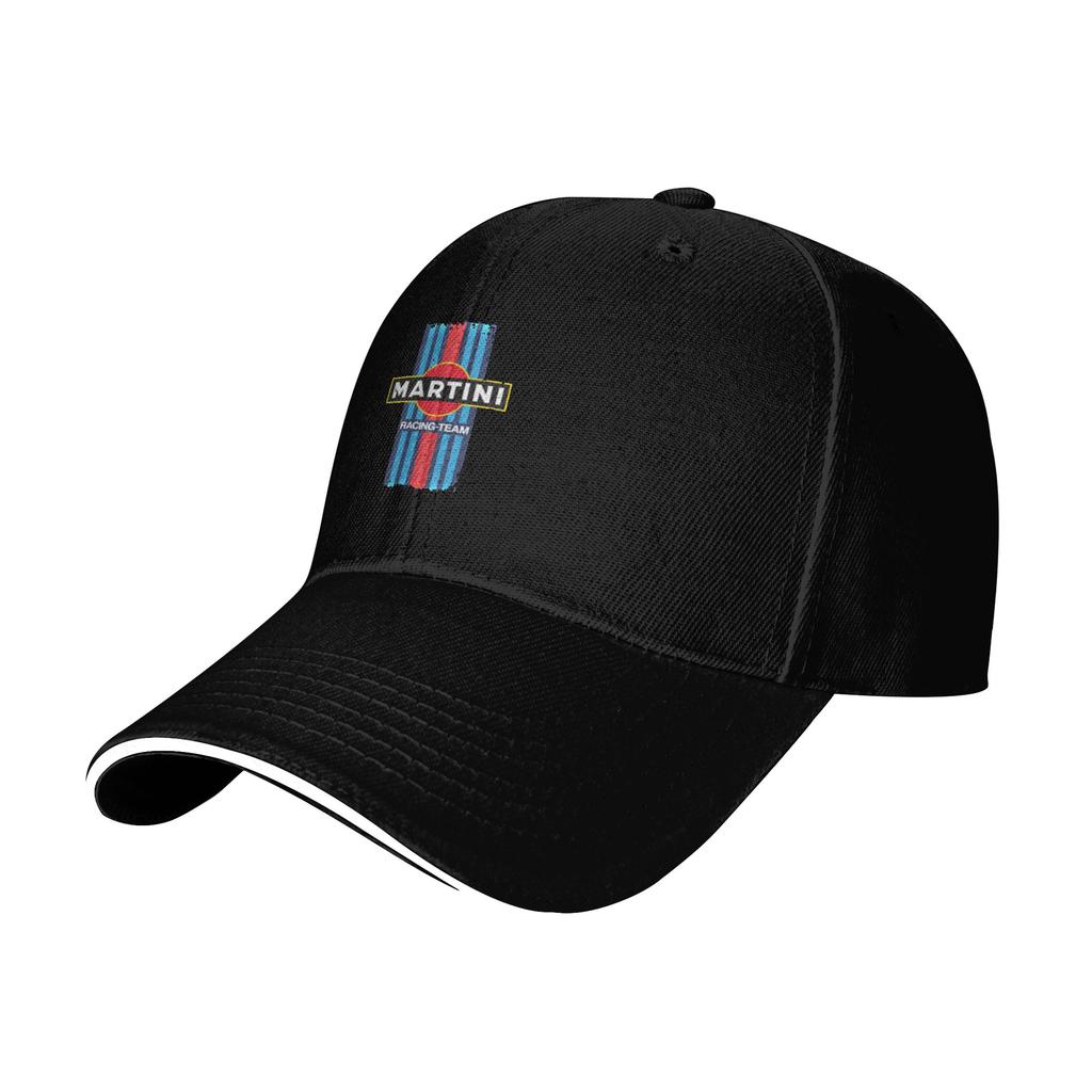 Fashion Martini Racing Retro Curved Brim Baseball Cap Seaside Vacation Sun Visor Hat
