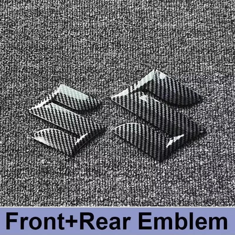 Conjunto de Emblema de Grade Frontal e Adesivo de Emblema de Porta-malas Traseiro em ABS para Suzuki S-Cross, Vitara, Swift, SX4, Alivio - Acessórios de Logo para Carro