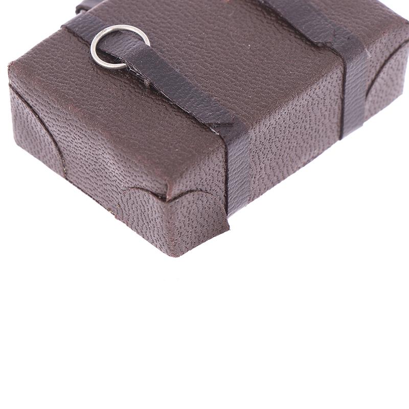 1:12 Miniaturní kufřík pro panenky Vintage dřevěný kufřík Mini úložný box