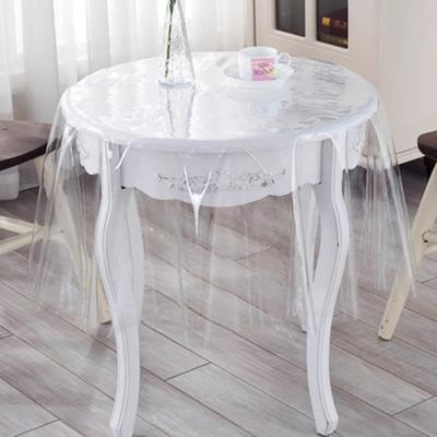 0,23 mm Transparente Dünne Runde Tischdecke PVC Weichglas Tischabdeckung, die durchhängen kann Plastikfolie Wasserdicht Waschfrei Teetisch Schutzpad Matte