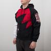 Mitchell & Ness Shark Tooth Chicago Bulls Jacket 'Black Red' Men's BA57PH-CBU-K-FLR