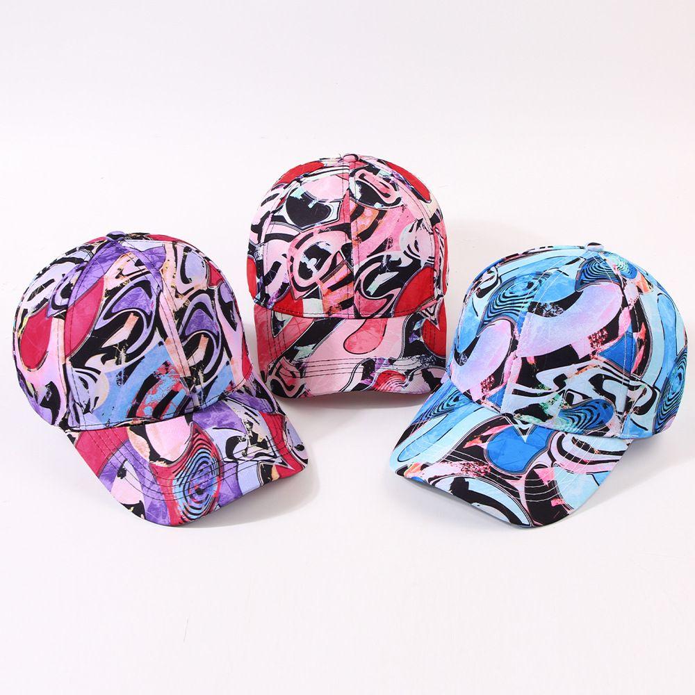 Baseball Caps Women Men Spring Summer Hat Graffiti Baseball Cap Street Dance Hip Hop Korean Style Casual Sunshade Snapback Hat