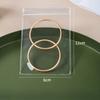 Transparent Jewelry Pouches Clear PVC Jewelry Zip Bag Earring Necklace Dust Display Storage Bag Anti-Oxidation Travel Packaging