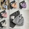 Plush Underarm Tote Bag Women's Bag 2023 New Winter Concise Single Shoulder Commuter Bag