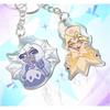 Acrylic Key Buckle for Alastor Lucifer Charlie Vox Adam The Exorcist Anime Cartoons Acrylic Key Chain Student Backpack Pendant