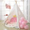 Wilwolfer Kids' Teepee Tent, Toy House, Easy Assembly, Portable Secret Base, Birthday or Christmas Gift (White)