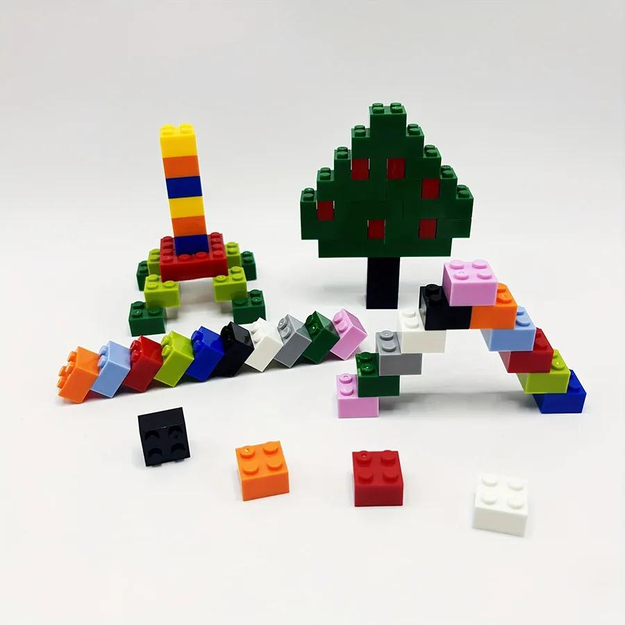 20pcs 2*2 Dot Thick Bricks Multiple Color Building Blocks 3003 MOC Educational Creative DIY Bulk Set Children Diy Bricks Toy
