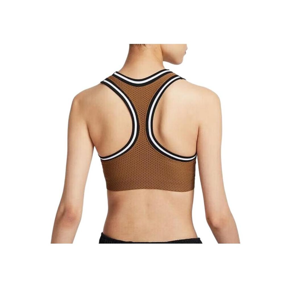 Nike Logo Full Coverage Sports Bra Women Underwear Brown FV6276-281