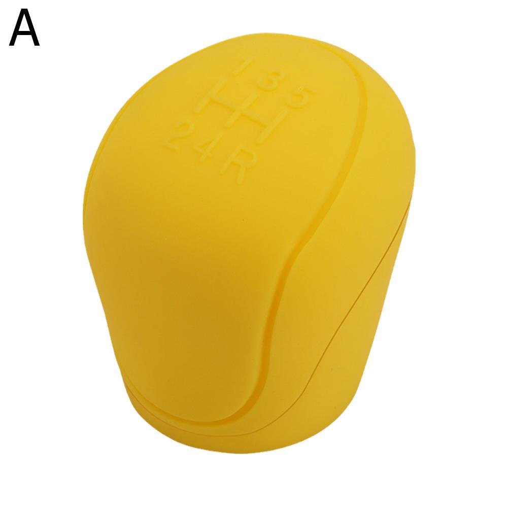 1pc Universal Silicone Car Gear Cover Non-slip Handbrake Cover Protectors Shift Knob Hand Car C N7S1