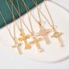 Fashion Trendy Titanium Steel Cross Necklace Women Luxury Versatile Accessory
