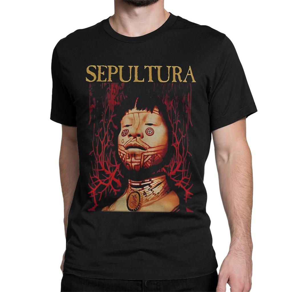 Men Women T-Shirt Sepultura Roots Funny Cotton Tees Short Sleeve Farewell Tour 2024 T Shirts Round Neck Clothing Gift Idea