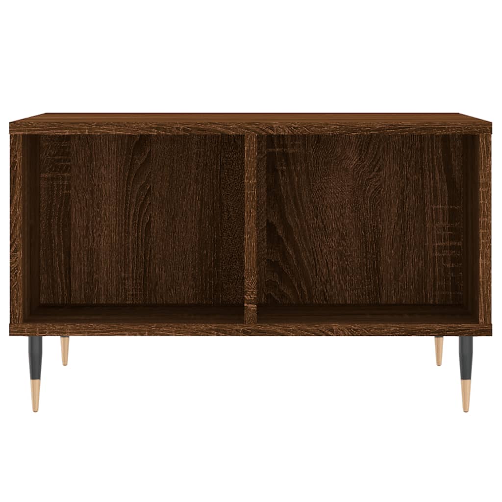 Coffee Table Brown Oak Look 60 X 50 X 36.5 Cm Engineered Wood