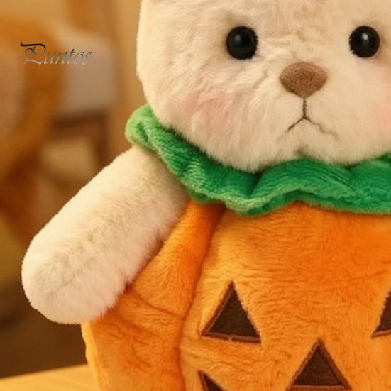 Cute Animal Gift for Kids Halloween Pumpkin Bear Plush Toy, Soft Stuffed Kids, Doll Toddlers Huggable Pillow Fall Holiday Home Decor