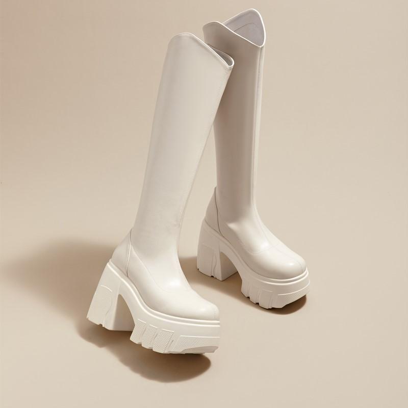 Fashion AIYUQI Western Cowboy Boots Women 2025 New Fashion High Heel Female Rider Boots 11cm Heel High Platform Skinny Boots Women