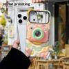 Phone case: 2D flat design suitable for iPhone 18 17 16 15 14 13 Pro protective case, macaron camera, perfect Christmas and Halloween holiday gift