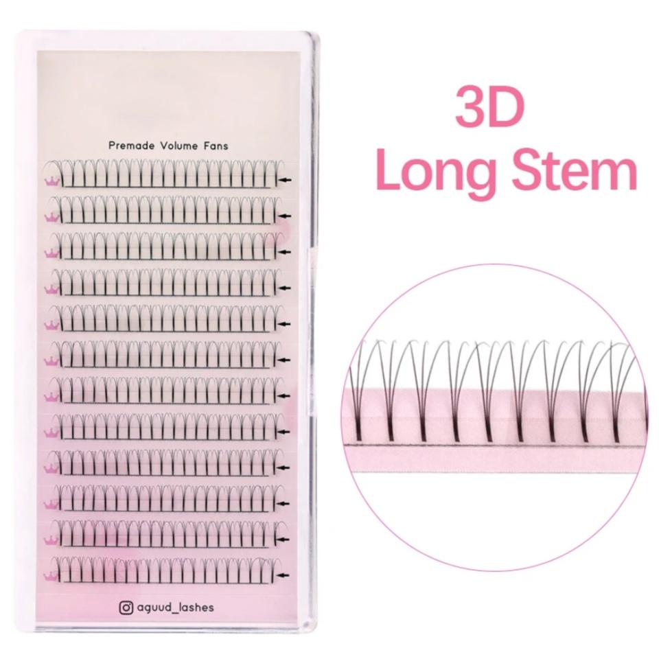 Lashes 2D 3D 4D 5D 6D Long Stem Premade Volume Fans Faux Mink Eyelash Extension Premade Russia Fan Eyelashes for Makeup