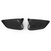 LHD For KIA EV6   Car Rearview Side Mirror Cover Wing Cap Sticker Exterior Door Rear View Case Trim Shell Carbon Fiber