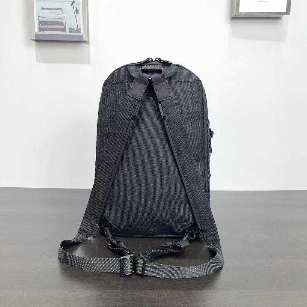 Men's Large Capacity Nylon Chest Bag - Multifunctional Crossbody Backpack for iPad