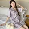 Can Wear Imitation Silk Short-Sleeved Shorts Loungewear Female Student Dormitory Casual And Comfortable Pajamas Set