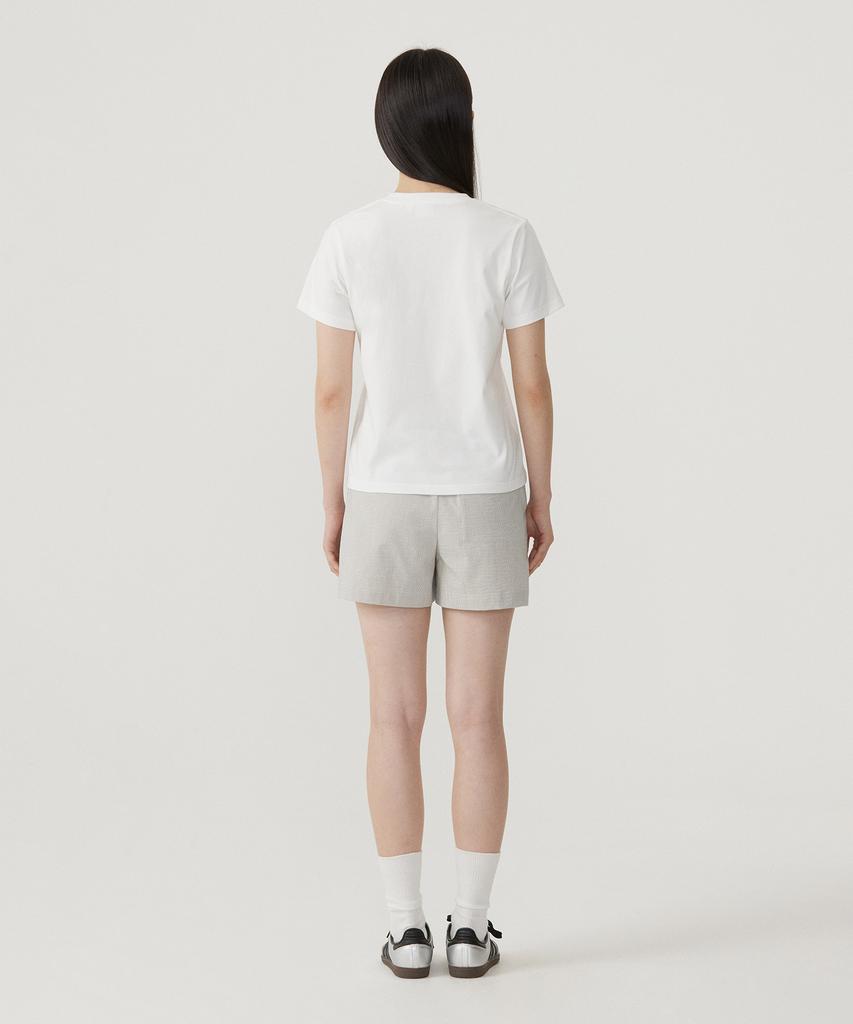 COVERNAT WOMAN Cool Cotton Rainbow Copper Logo T-Shirt White