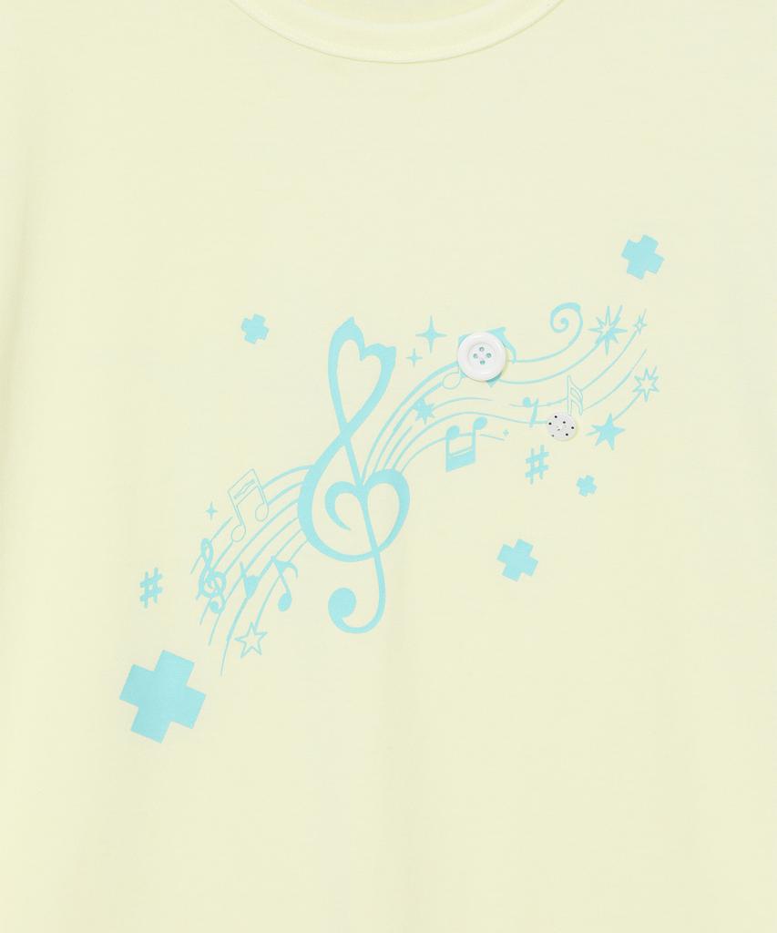 BAUF Roll-Up Melody Oversized T-Shirt [Lemon]